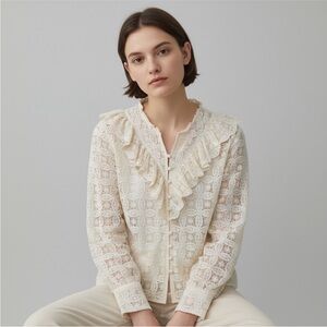 Elegant White Lace Blouse